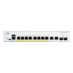 Cisco Catalyst 1300-8FP-2G - Commutateur - C3 - Géré - 8 x 10 - 100 - 1000 (PoE+) + 2 x combinaison Gi... (C1300-8FP-2G)_2